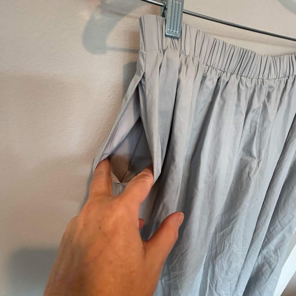 Astr Light Gray/Blue A-Line Skirt - Medium - Picture 3 of 9